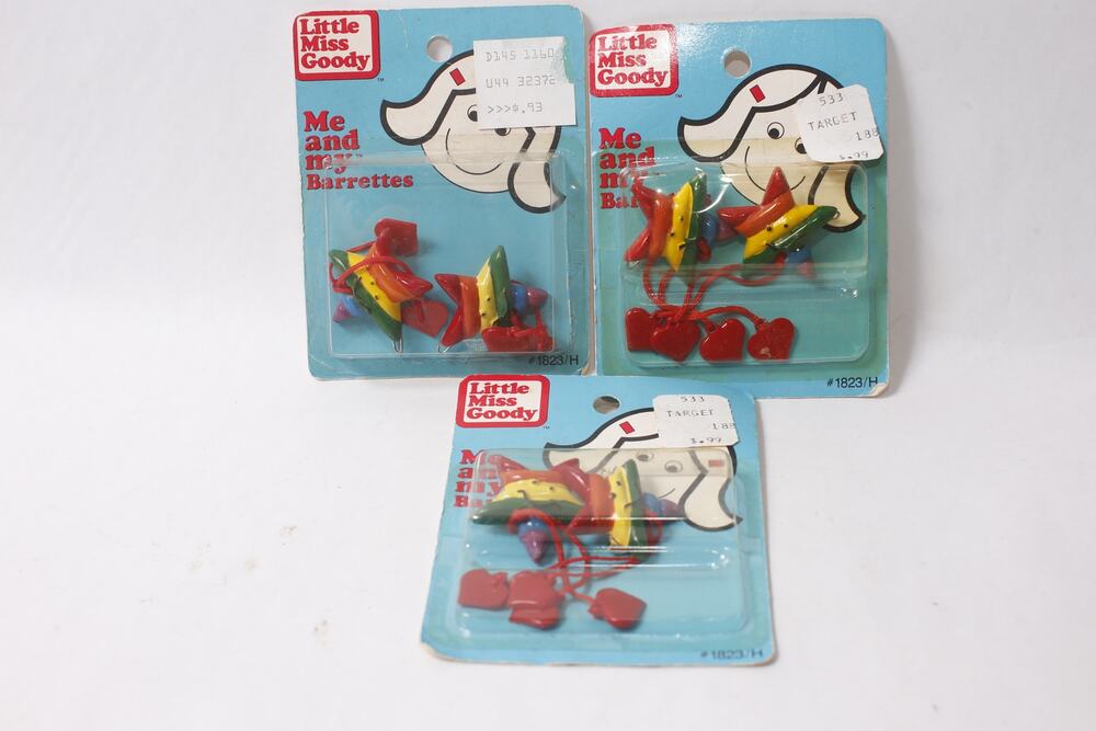 1980s Little Miss Goody Rainbow Barrettes LGBT Hair Slides ~ 260909-WH 1149